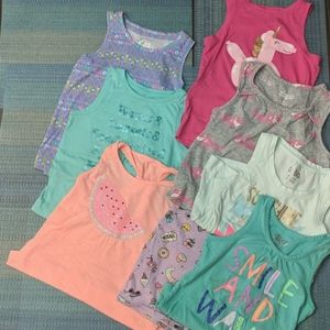 Lot of girls tank tops